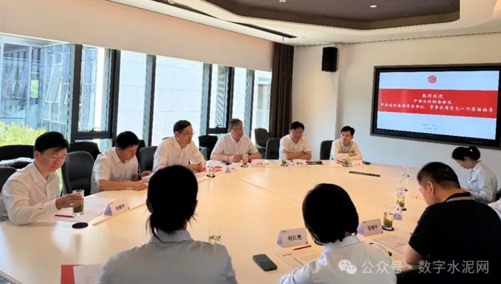 中国水泥协会会长周育先一行到金峰、盘固、鹤林水泥集团调研